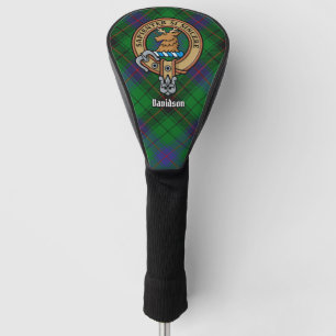 Couvre-club De Golf Clan Davidson Crest sur Tartan