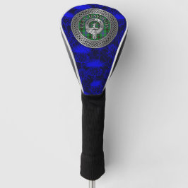 Couvre-club De Golf Clan Davidson Crest & Tartan Knot
