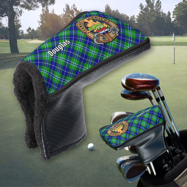 Couvre-club De Golf Clan Douglas Crest sur Tartan (Créateur téléchargé)