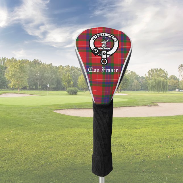 Couvre-club De Golf Clan Fraser Crest Badge & Tartan personnalisable (Créateur téléchargé)