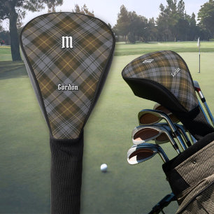 Couvre-club De Golf Clan Gordon Tartan Patiné Tartan