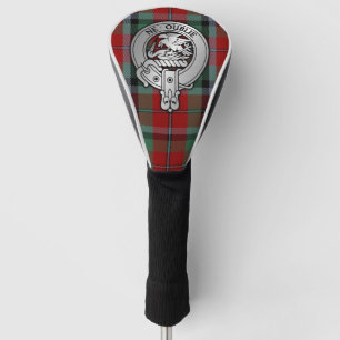 Couvre-club De Golf Clan Graham Crest & Red Tartan