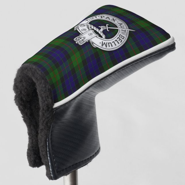 Couvre-club De Golf Clan Gunn Crest & Tartan (Devant 3/4)