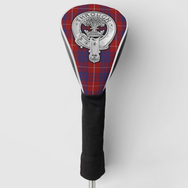Couvre-club De Golf Clan Hamilton Crest & Tartan (Devant)