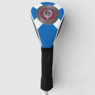 Couvre-club De Golf Clan Hamilton Crest & Tartan Knot Golf Head Cover