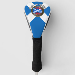 Couvre-club De Golf Clan Hamilton Tartan Knot & Flag