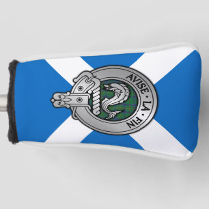 Couvre-club De Golf Clan Kennedy Crest & Tartan sur Saltire