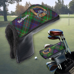 Couvre-club De Golf Clan MacDonell de Glengarry Crête sur Tartan