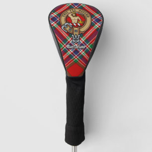 Couvre-club De Golf Clan MacFarlane Crest sur Red Tartan