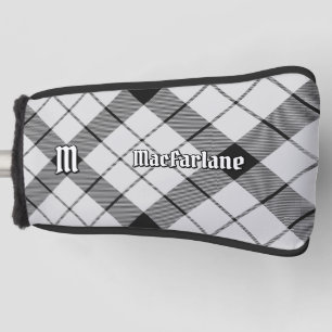 Couvre-club De Golf Clan MacFarlane Tartan noir et blanc
