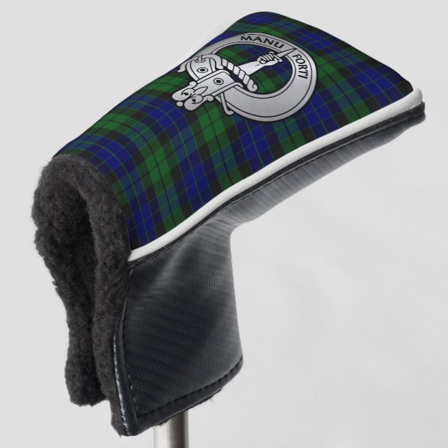 Couvre-club De Golf Clan MacKay Crest & Tartan (Devant 3/4)