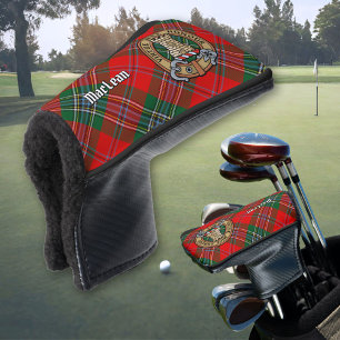 Couvre-club De Golf Clan MacLean Crest sur Tartan