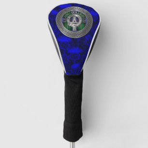 Couvre-club De Golf Clan Malcolm Crest et Tartan Knot