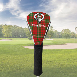 Couvre-club De Golf Clan Scott Crest Badge et Tartan personnalisable