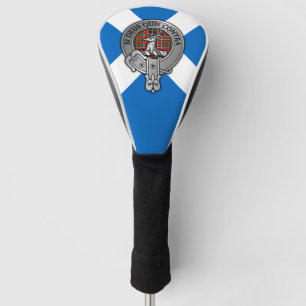 Couvre-club De Golf Clan Spire Crest & Tartan sur Saltire