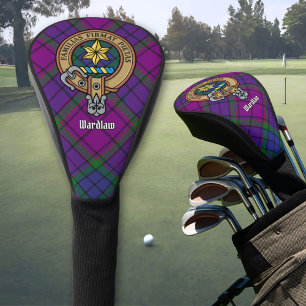 Couvre-club De Golf Clan Wardlaw Crest sur Tartan