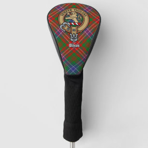 Couvre-club De Golf Clan Wilson Crest sur Tartan moderne