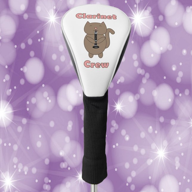 Couvre-club De Golf Clarinet Crew Cat drôle (Créateur téléchargé)