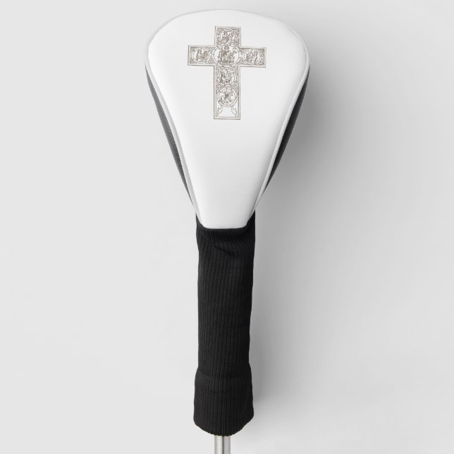 Couvre-club De Golf Classical cross art (Devant)