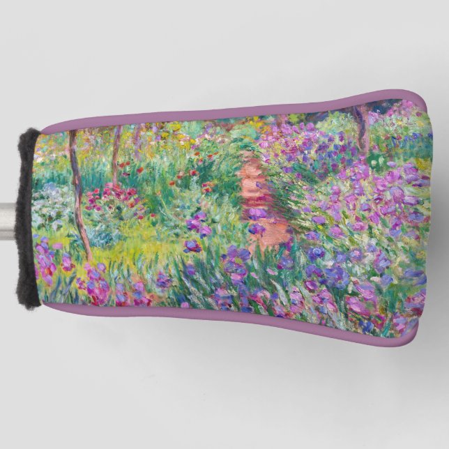Couvre-club De Golf Claude Monet - Le jardin d'Iris à Giverny (Devant)