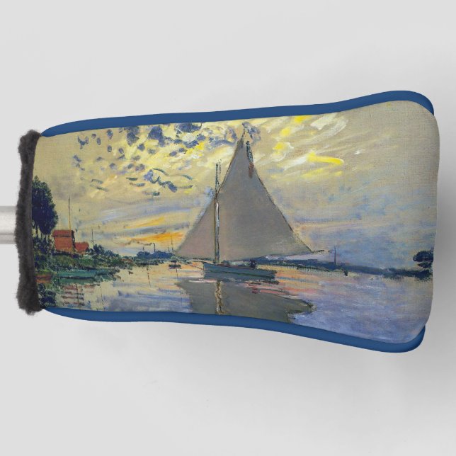 Couvre-club De Golf Claude Monet - Voilier au Petit-Gennevilliers (Devant)