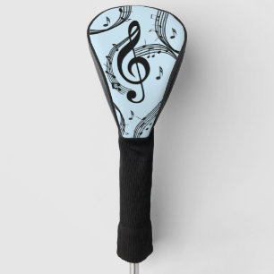 Couvre-club De Golf Climacic G Clef Music Blue