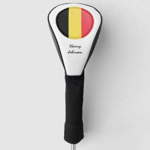 Couvre-club De Golf Clubs De Golf Belges Drapeau Et Monogrammes Couver