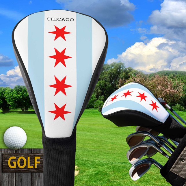 Couvre-club De Golf Clubs de golf Chicago Flag / Illinois (Créateur téléchargé)