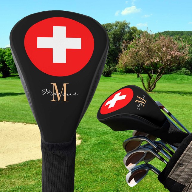 Couvre-club De Golf Clubs de golf Monogramme & Suisse Couvertures /Swi (Créateur téléchargé)