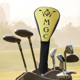 Couvre-club De Golf Clubs de golf monogrammes et Logo de la Couronne G