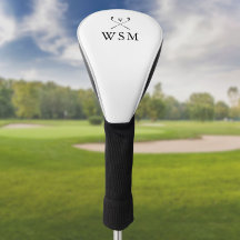 Clubs de golf personnalisés avec monogramme classi