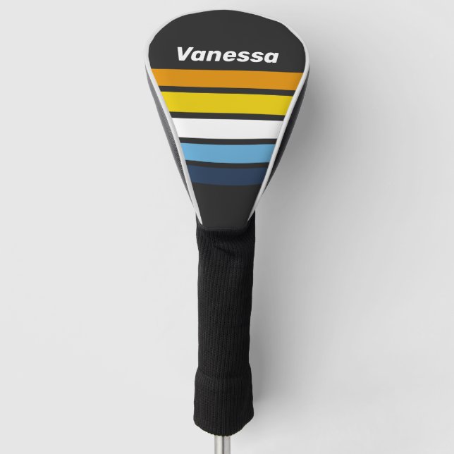 Couvre-club De Golf Coal Nightfall Across Striping with Name (Devant)