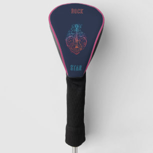 Couvre-club De Golf Coeur guitare