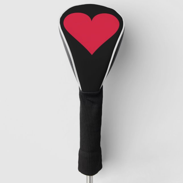 Couvre-club De Golf Coeur Valentines Jour Amour Coeur (Devant)