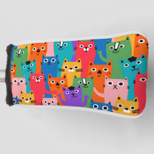 Couvre-club De Golf Colorful cats