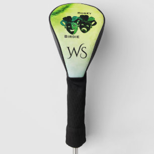 Couvre-club De Golf Comédie et Tragédie Théâtre Design vert