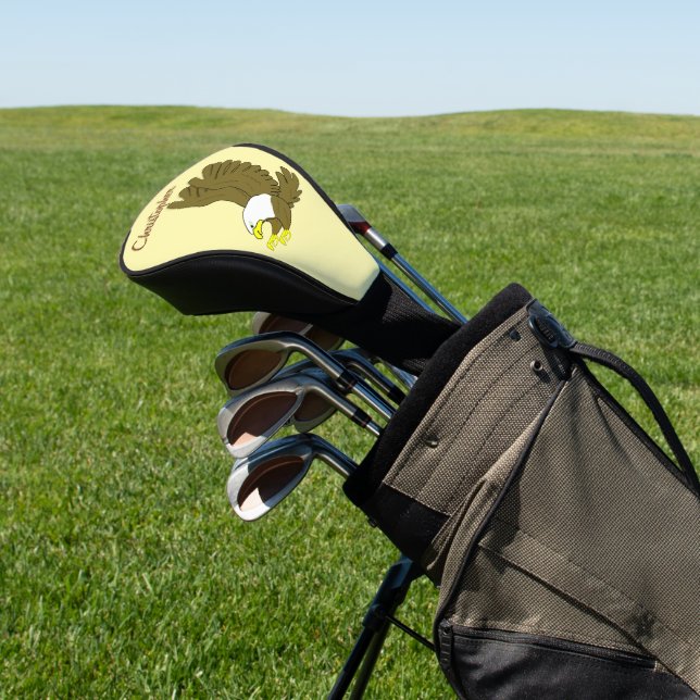 Couvre-club De Golf Conception d'aigle chauve (In Situ)
