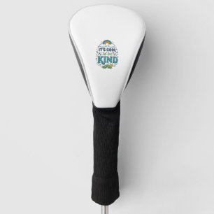 Couvre-club De Golf Conception de chemise de chenille arc-en-ciel Cool