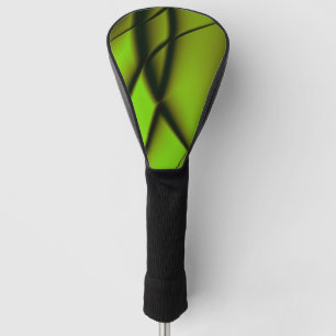 Couvre-club De Golf Conception de fractale verte élégante