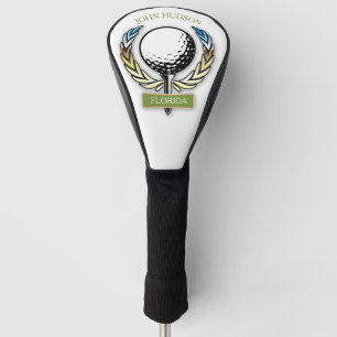 Couvre-club De Golf Conception de golf avec Modèle Monogramme de couro