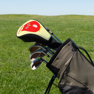 Couvre-club De Golf Conception de hibou rouge