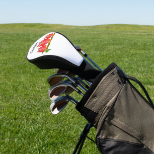 Couvre-club De Golf Conception de hiboux rouges personnalisés