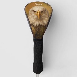 Couvre-club De Golf Conception de nom de pygargue à tête blanche perso