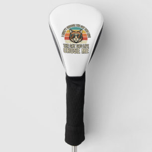 Couvre-club De Golf Conception de T-Shirt Vintage Cat Dad Life Chose M