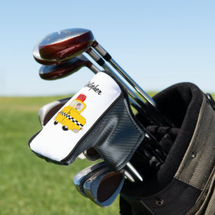 Couvre-club De Golf Conception de Taxi Jaune