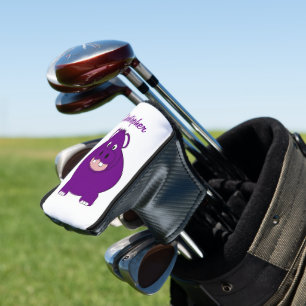 Couvre-club De Golf Conception Hippopotame