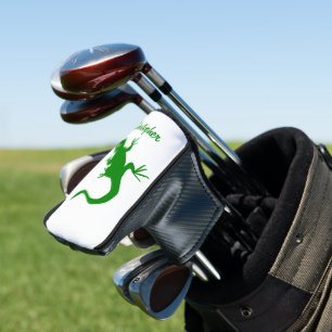Couvre-club De Golf Conception Lézard Vert