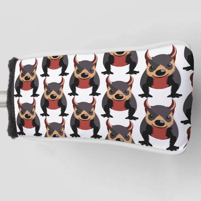 Couvre-club De Golf Conception mignonne du diable de Tasmanie (Devant)