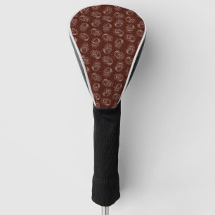 Couvre-club De Golf Conception vintage de cerveaux de motif