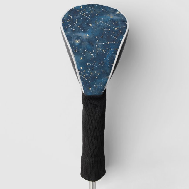 Couvre-club De Golf Constellation céleste - Nuit étoilée (6) (Devant)